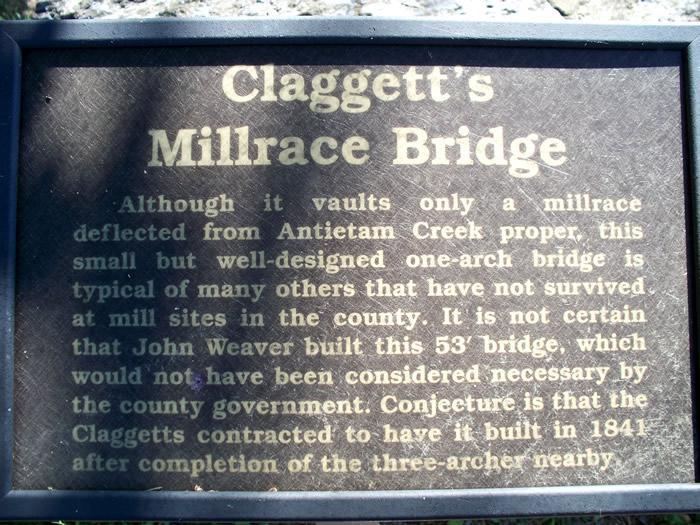 Claggett's Mill/Emmert's Mill Stone-arched Bridge & Claggett's Mill Race Bridge
