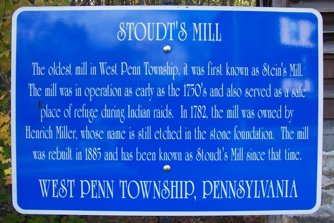 Stein's Mill / Stoudt's Mill / Mill Pond Manor